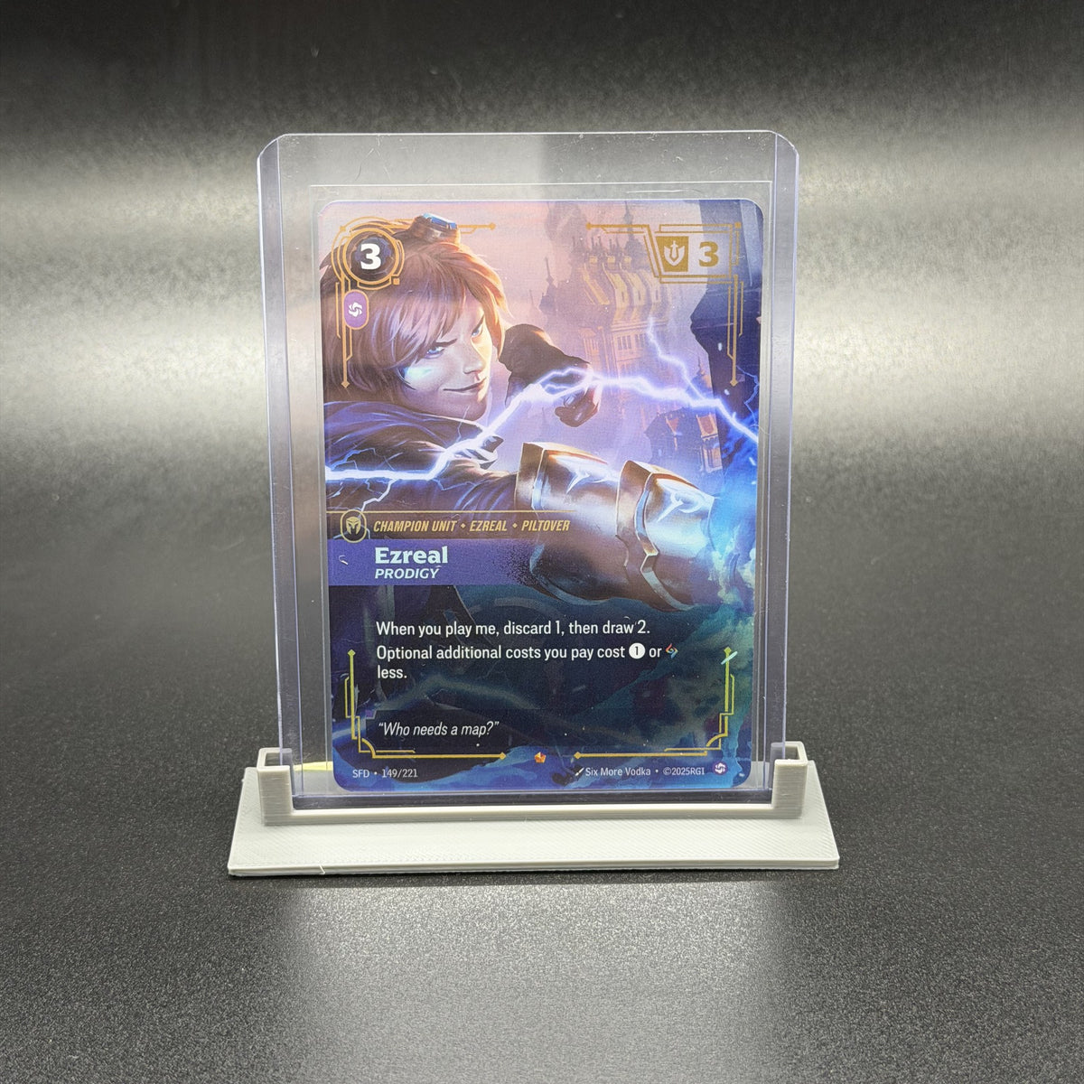 Ezreal - Prodigy (Alternate Art Showcase) 149a/221 — Riftbound: League of Legends TCG — Spiritforged
